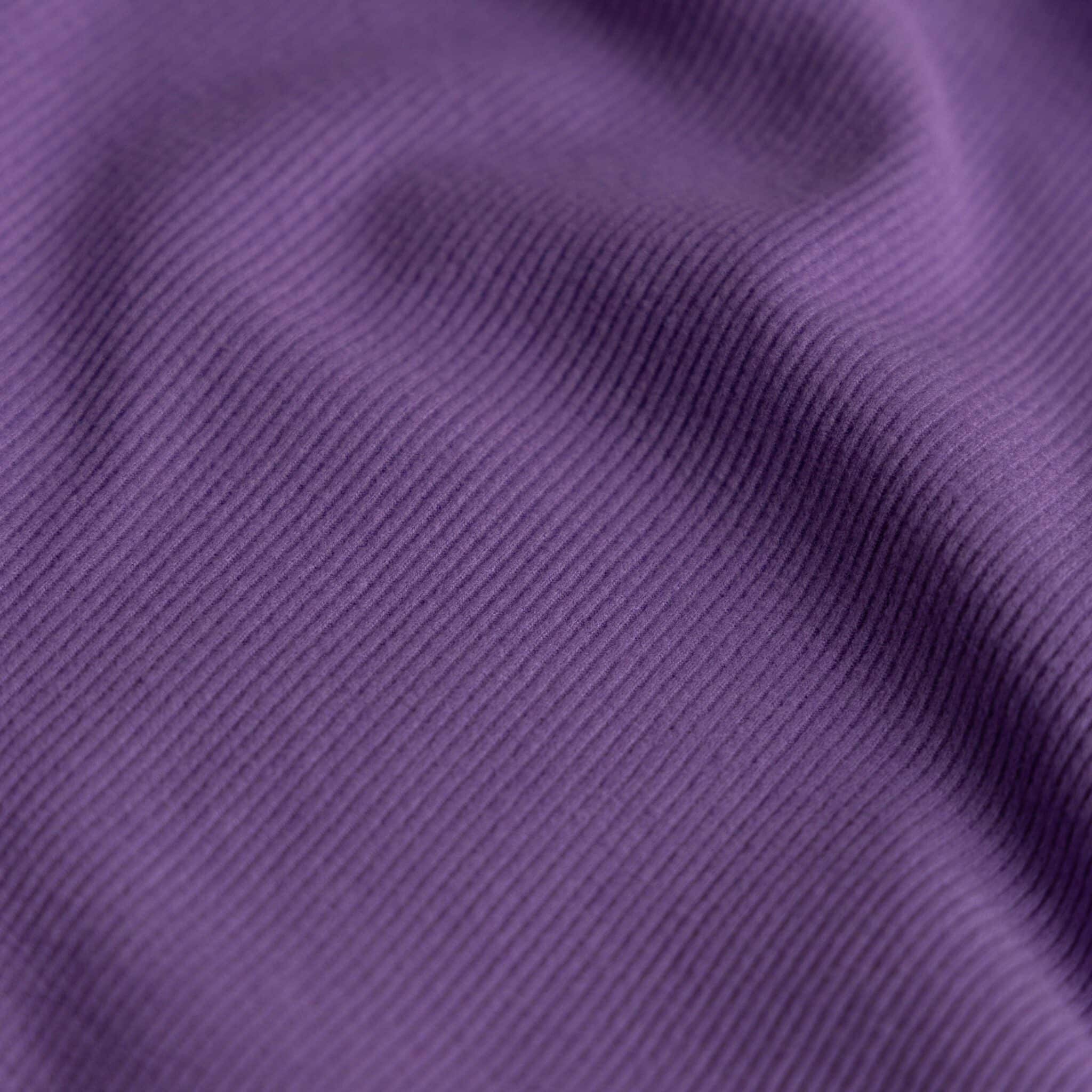 Double brushed viscose rib jersey amethyst orchid