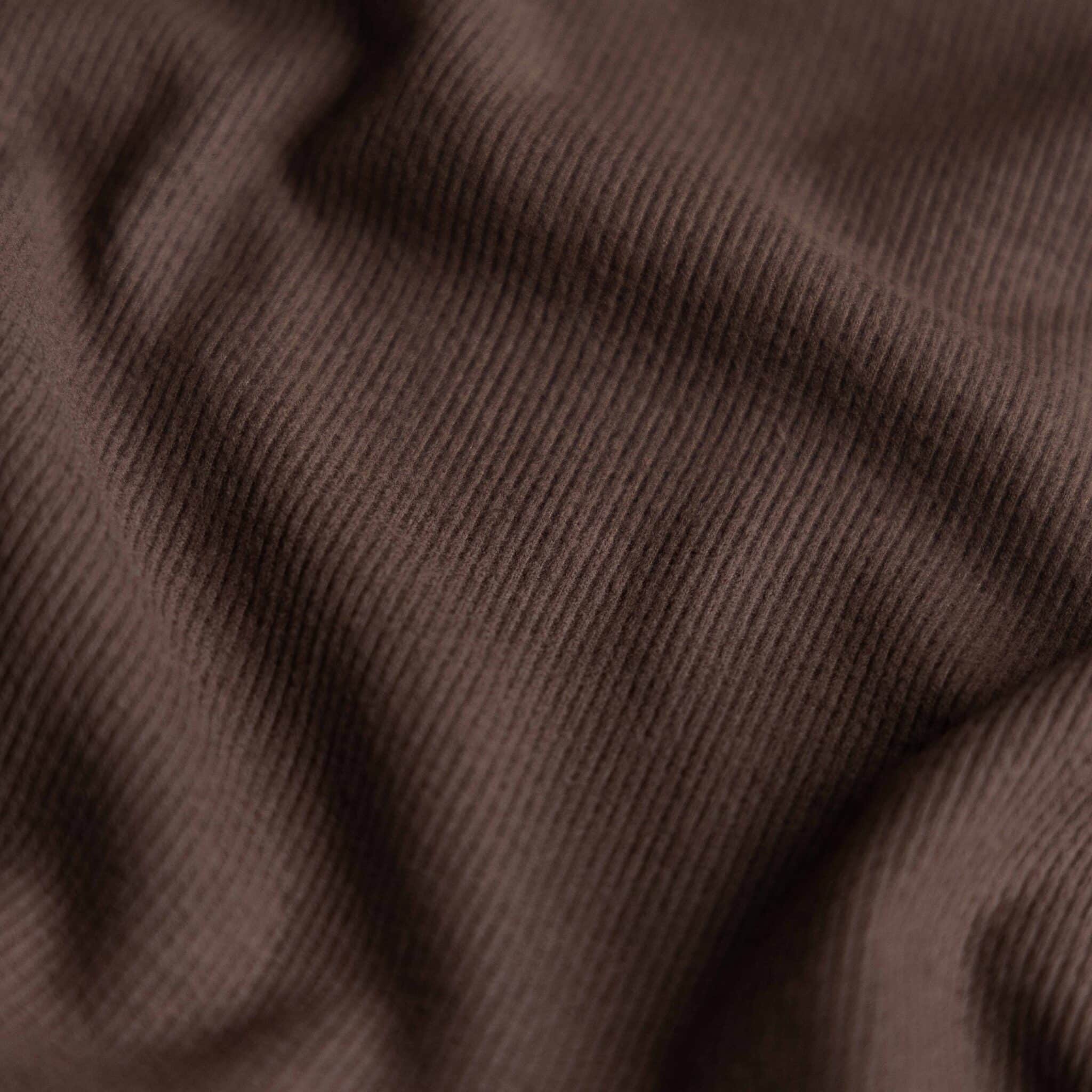 Double brushed viscose rib jersey bruin