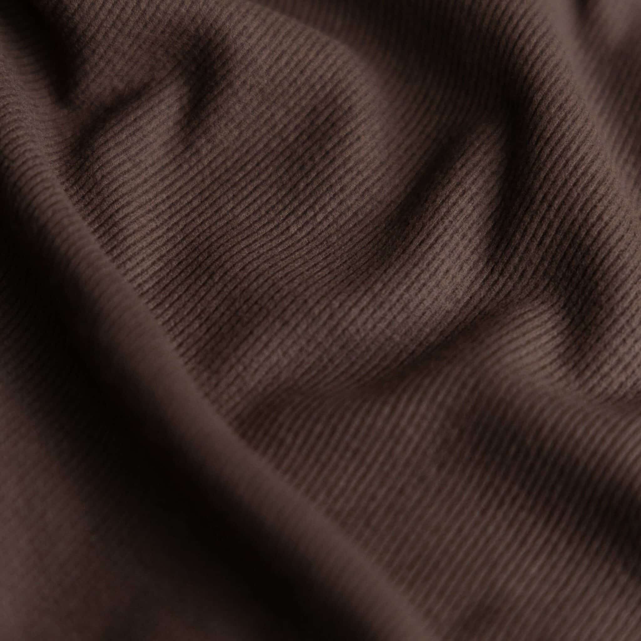 Double brushed viscose rib jersey bruin