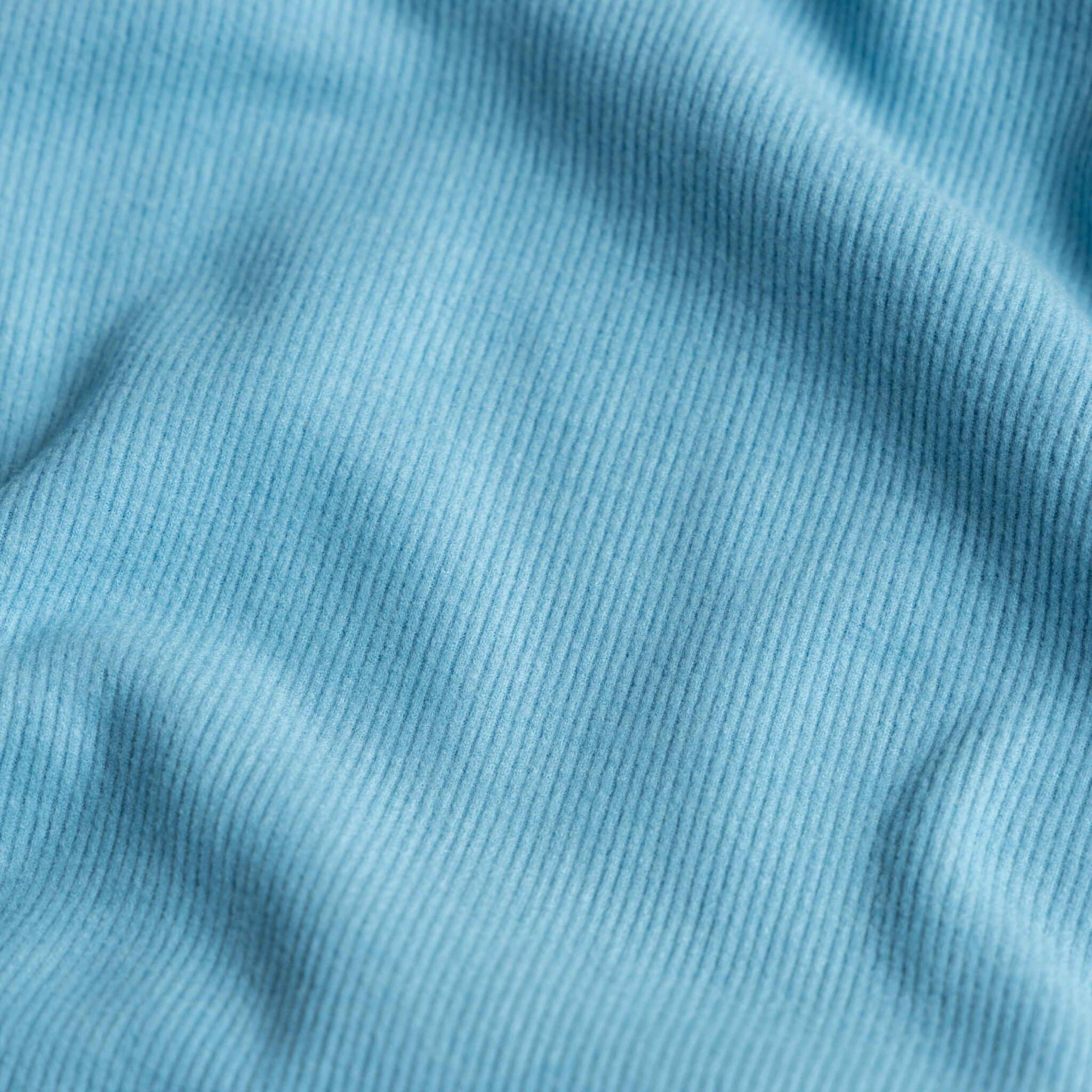 Double brushed viscose rib jersey delphinium blauw