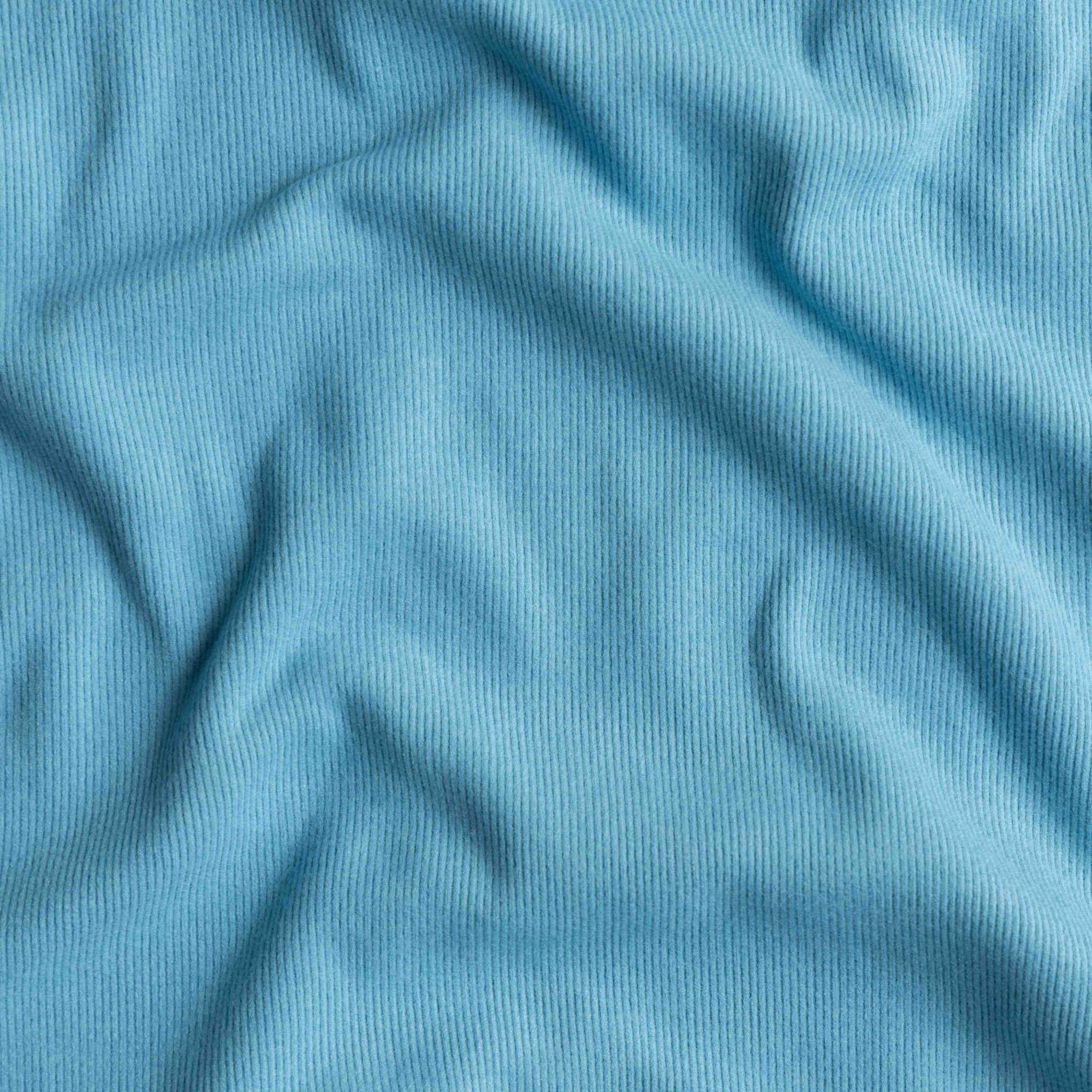 Double brushed viscose rib jersey delphinium blauw