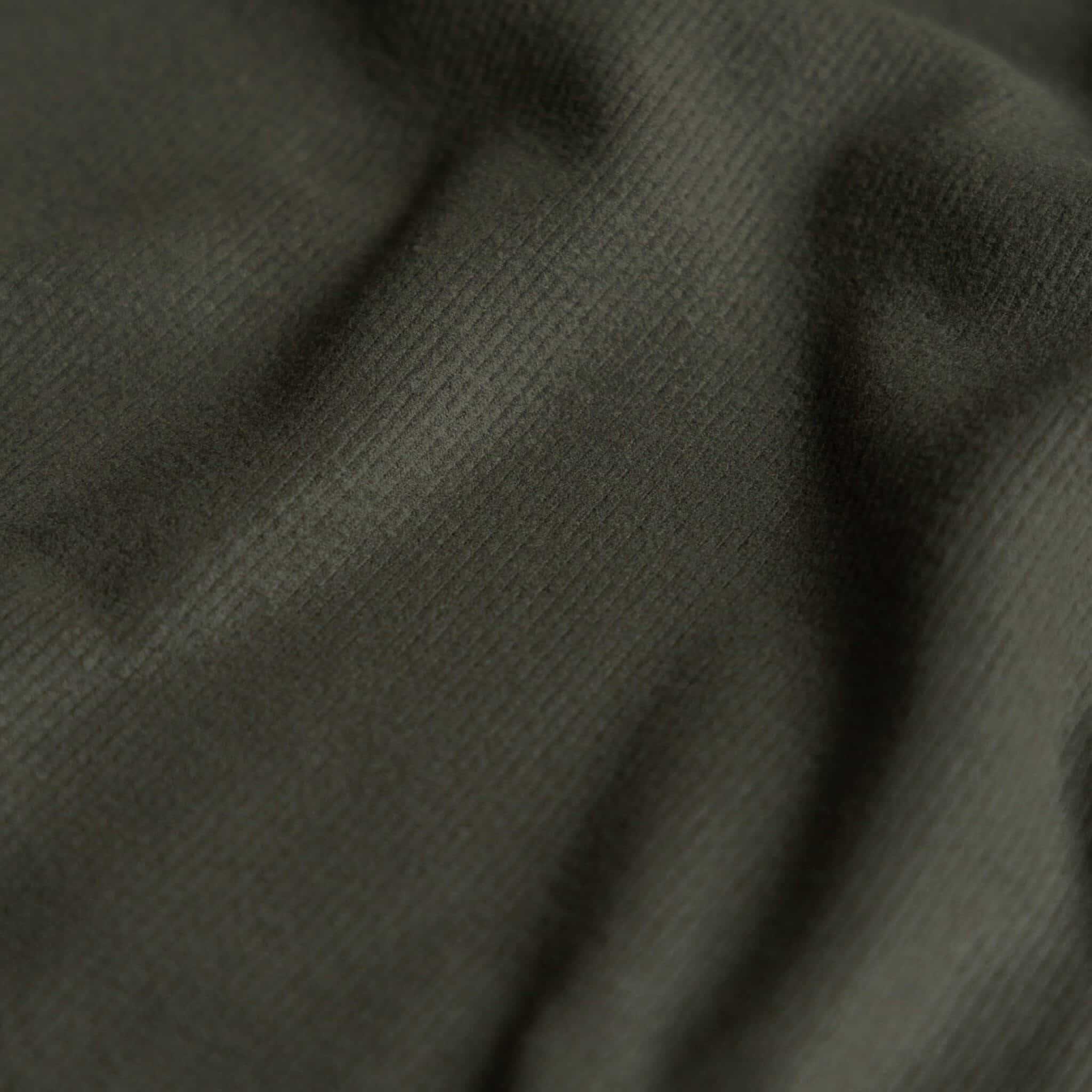 Double brushed viscose rib jersey diep olijf