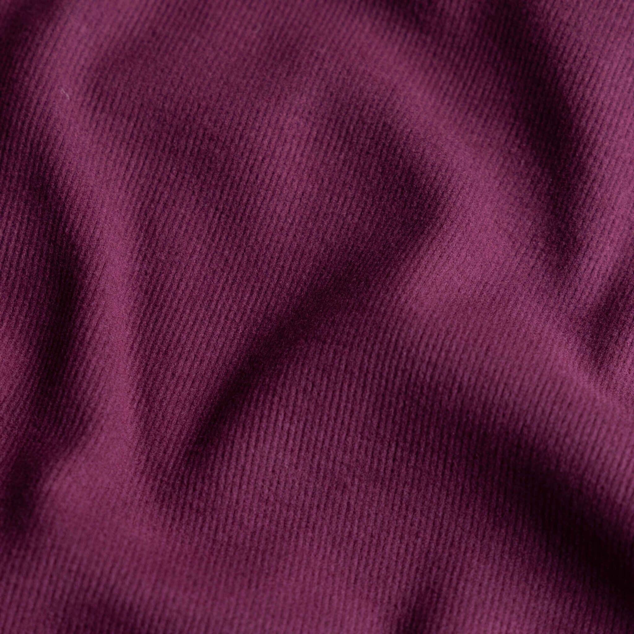 Double brushed viscose rib jersey mauve/wine