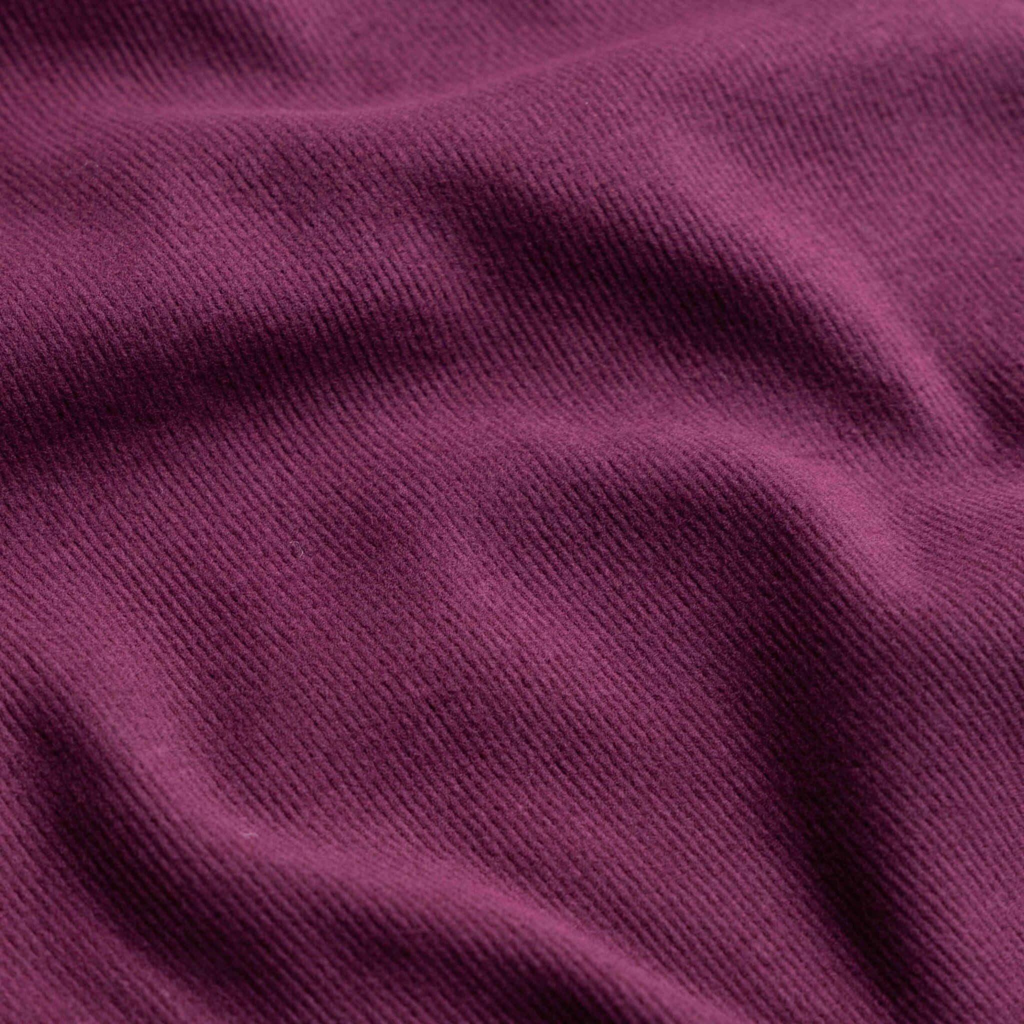 Double brushed viscose rib jersey mauve/wine