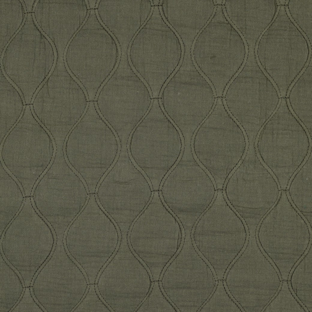 Double gauze quilt donker mosgroen