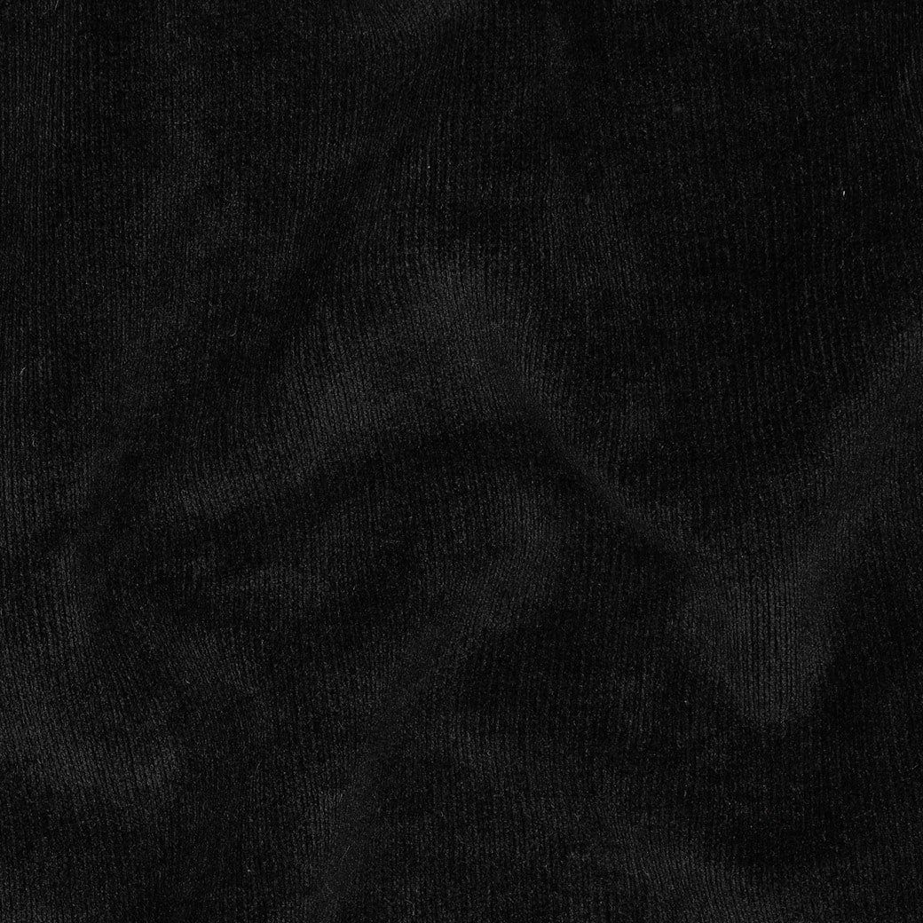 Double sided gebreide velours sherpa zwart