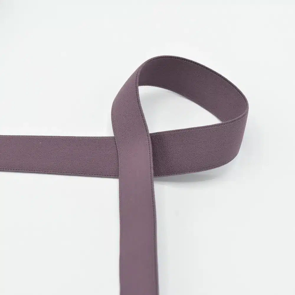 Elastiek uni 25mm mauve
