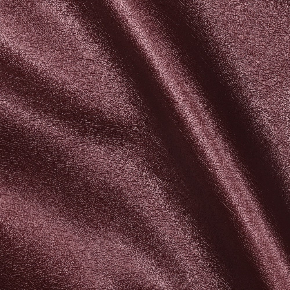 Faux leather berry metallic