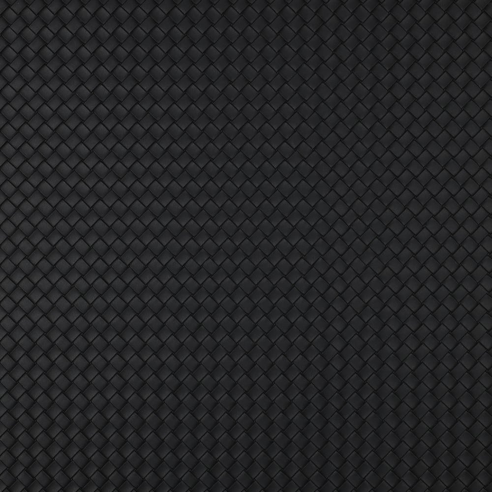 Faux leather geweven zwart