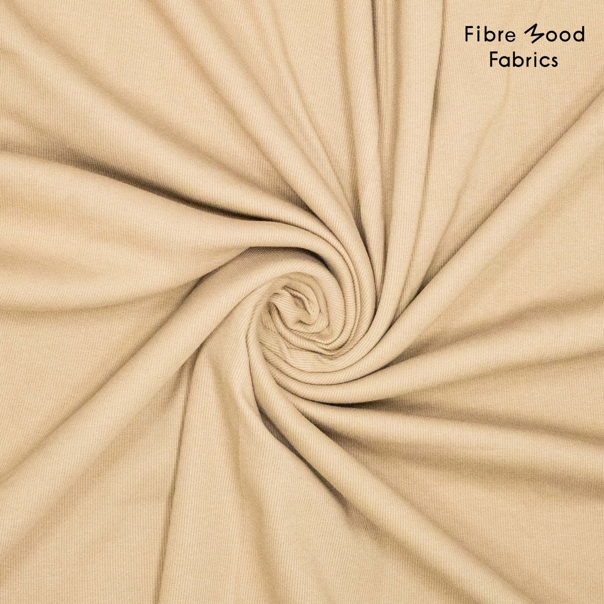 Fibre Mood - Boordstof rib bruin