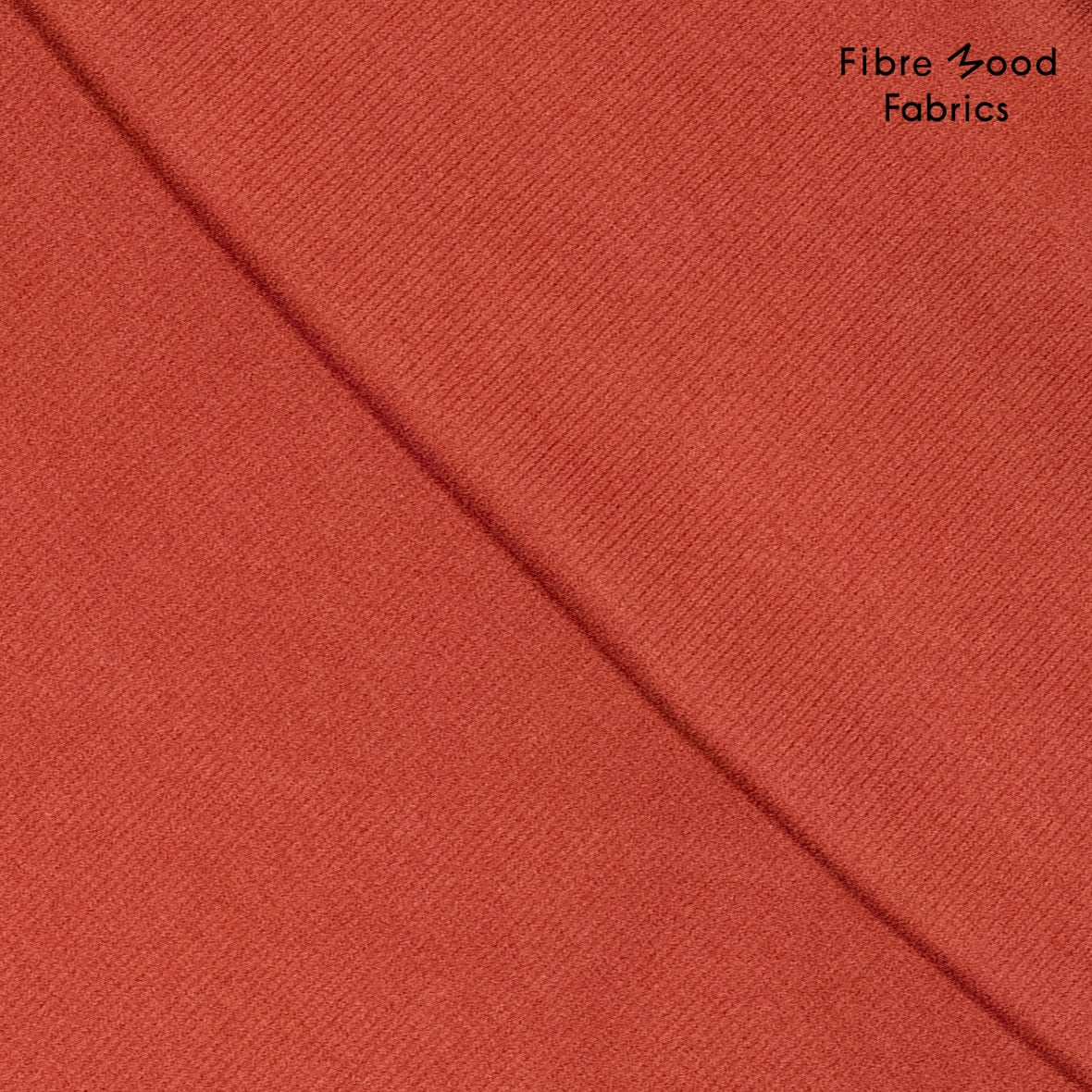 Fibre Mood - Boordstof rib donkerrood
