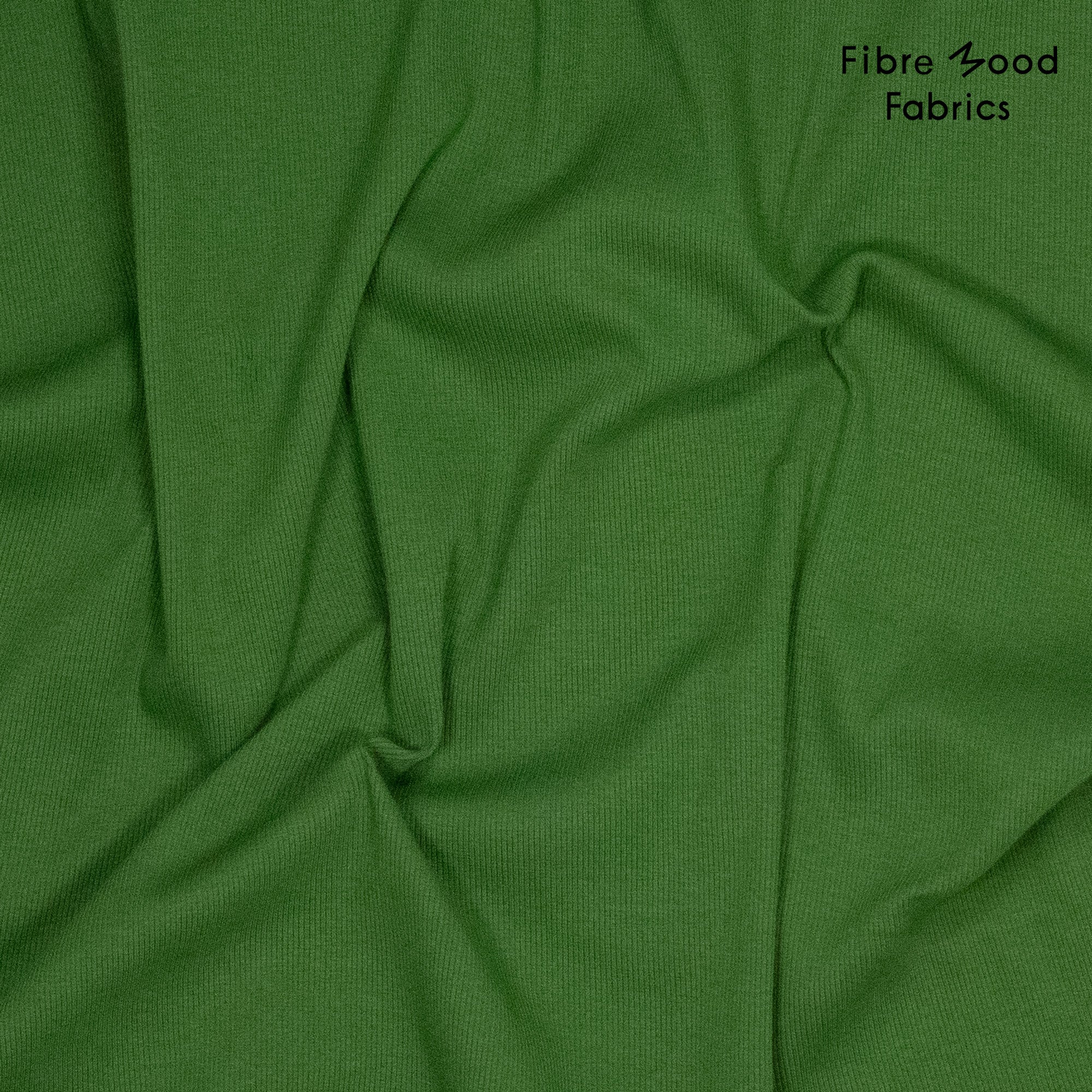 Fibre Mood - Boordstof rib groen