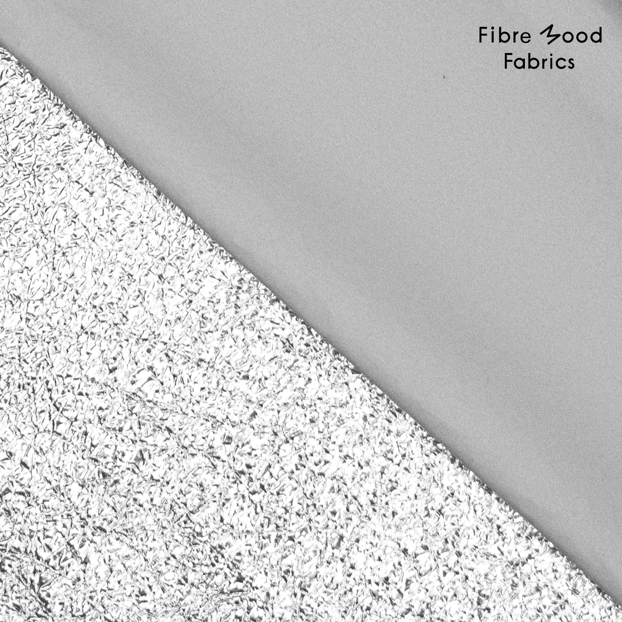 Fibre Mood - Crackle brushed foil zilver