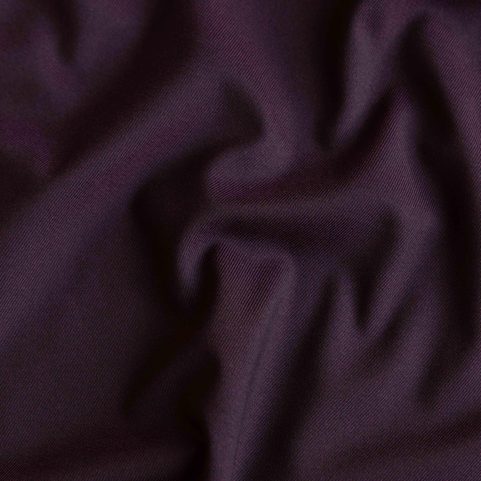 Fibre Mood - Geweven polyester/viscose yarn dyed zwart/aubergine