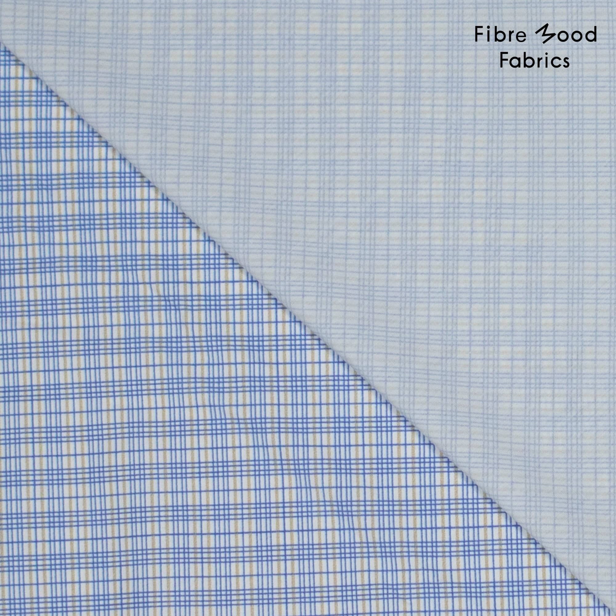 Fibre Mood - Poplin check blauw