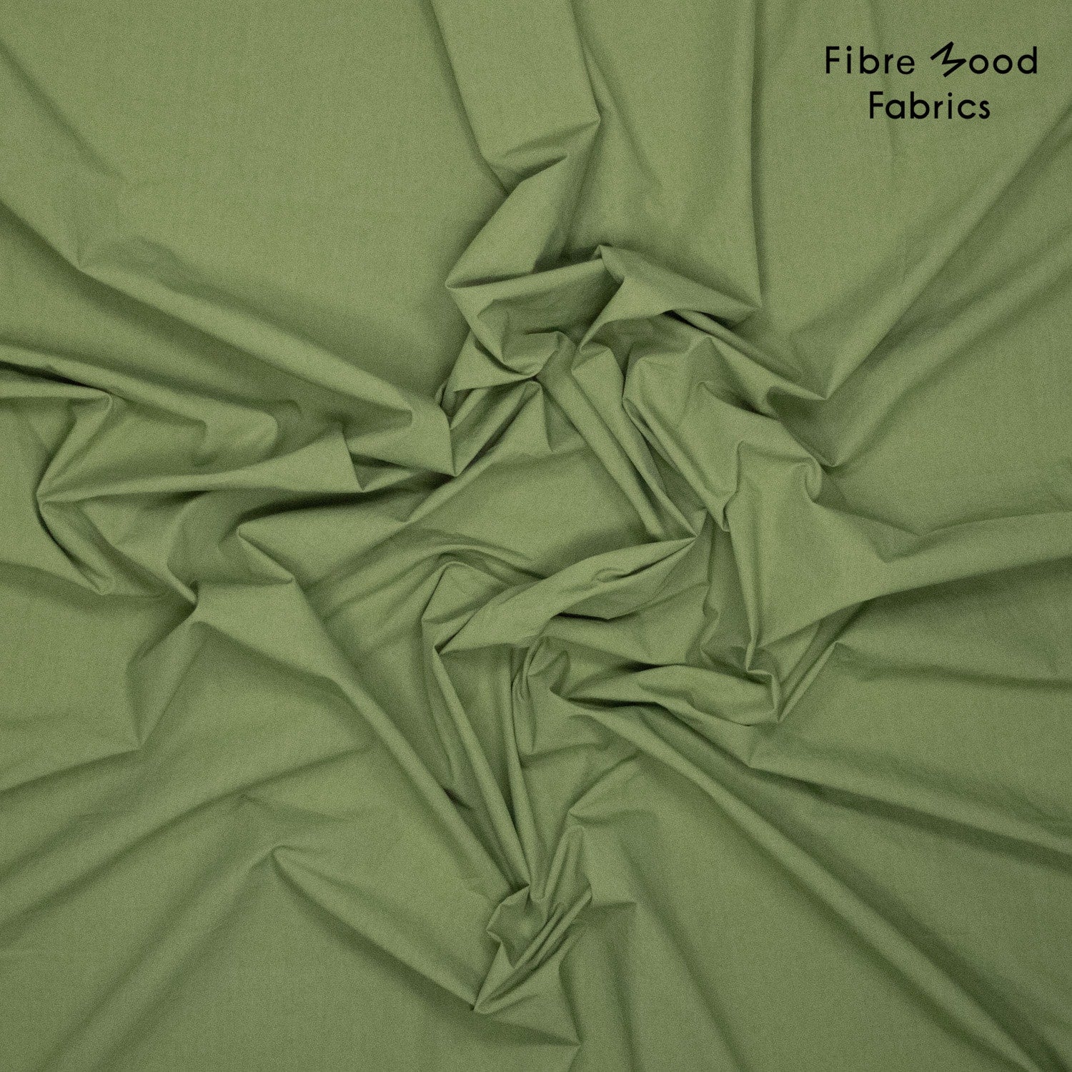 Fibre Mood - Poplin stone washed groen