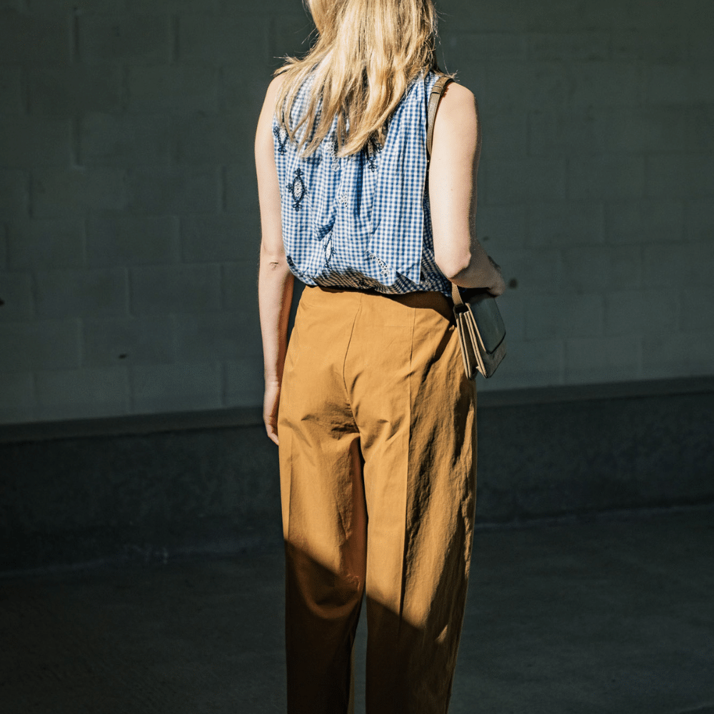 Fibre Mood - Poplin stone washed otter bruin