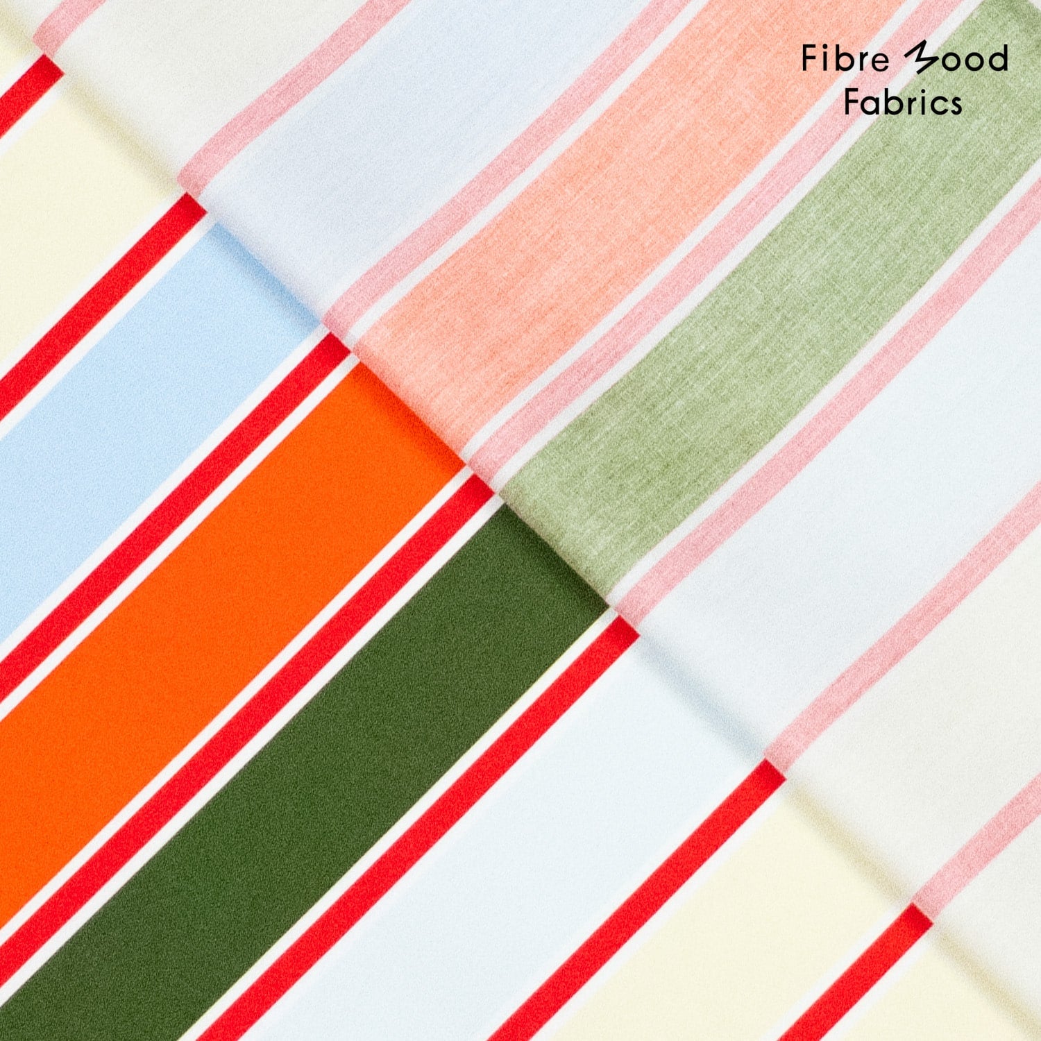 Fibre Mood - Poplin strepen multicolor