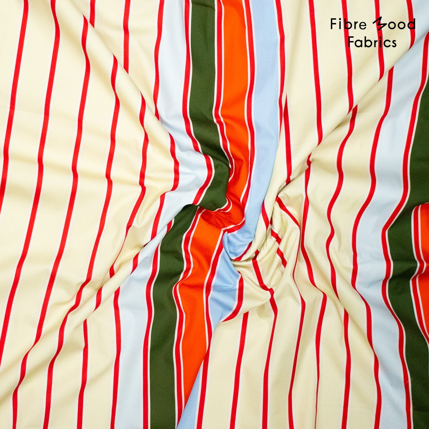 Fibre Mood - Poplin strepen multicolor