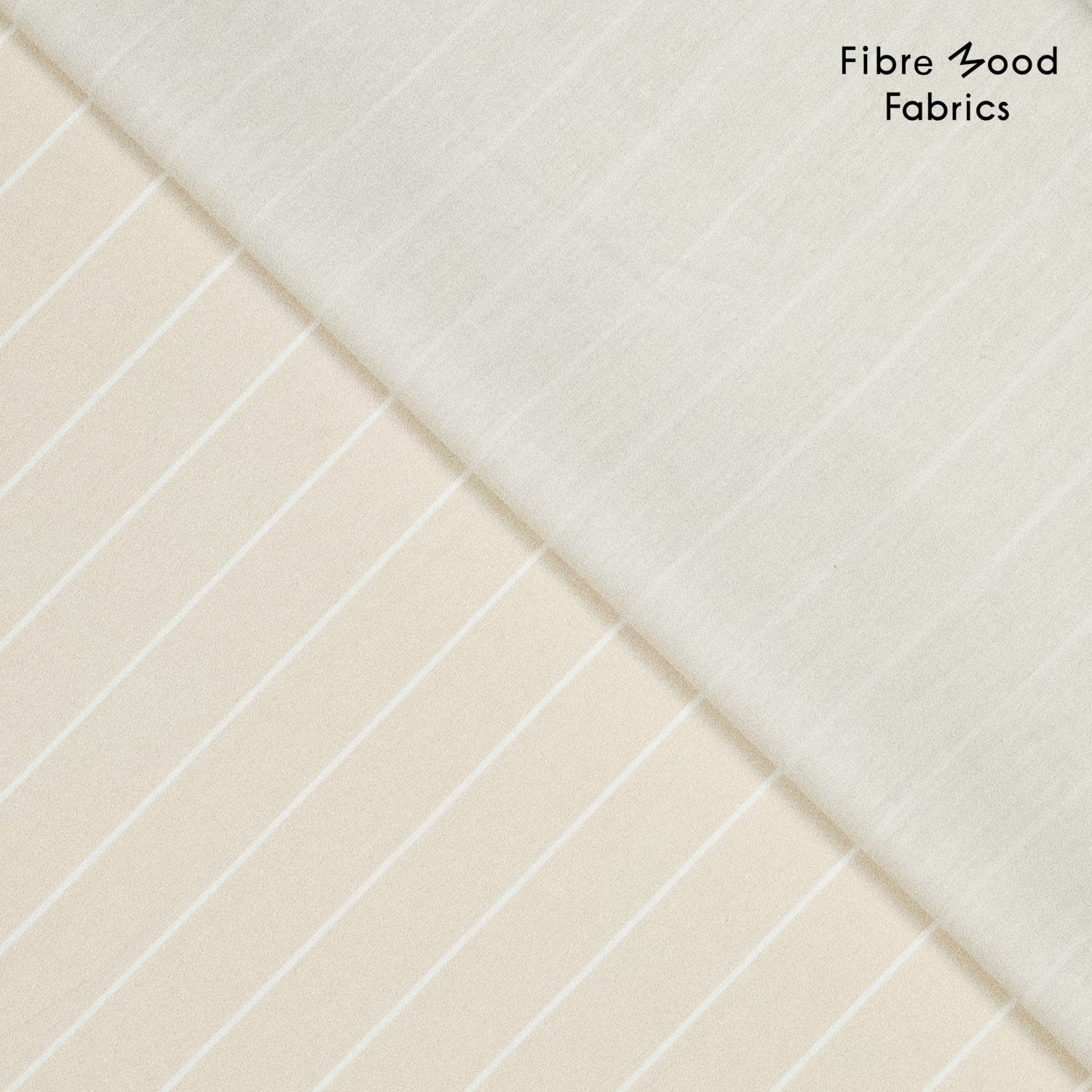 Fibre Mood - Poplin strepen wit bruin
