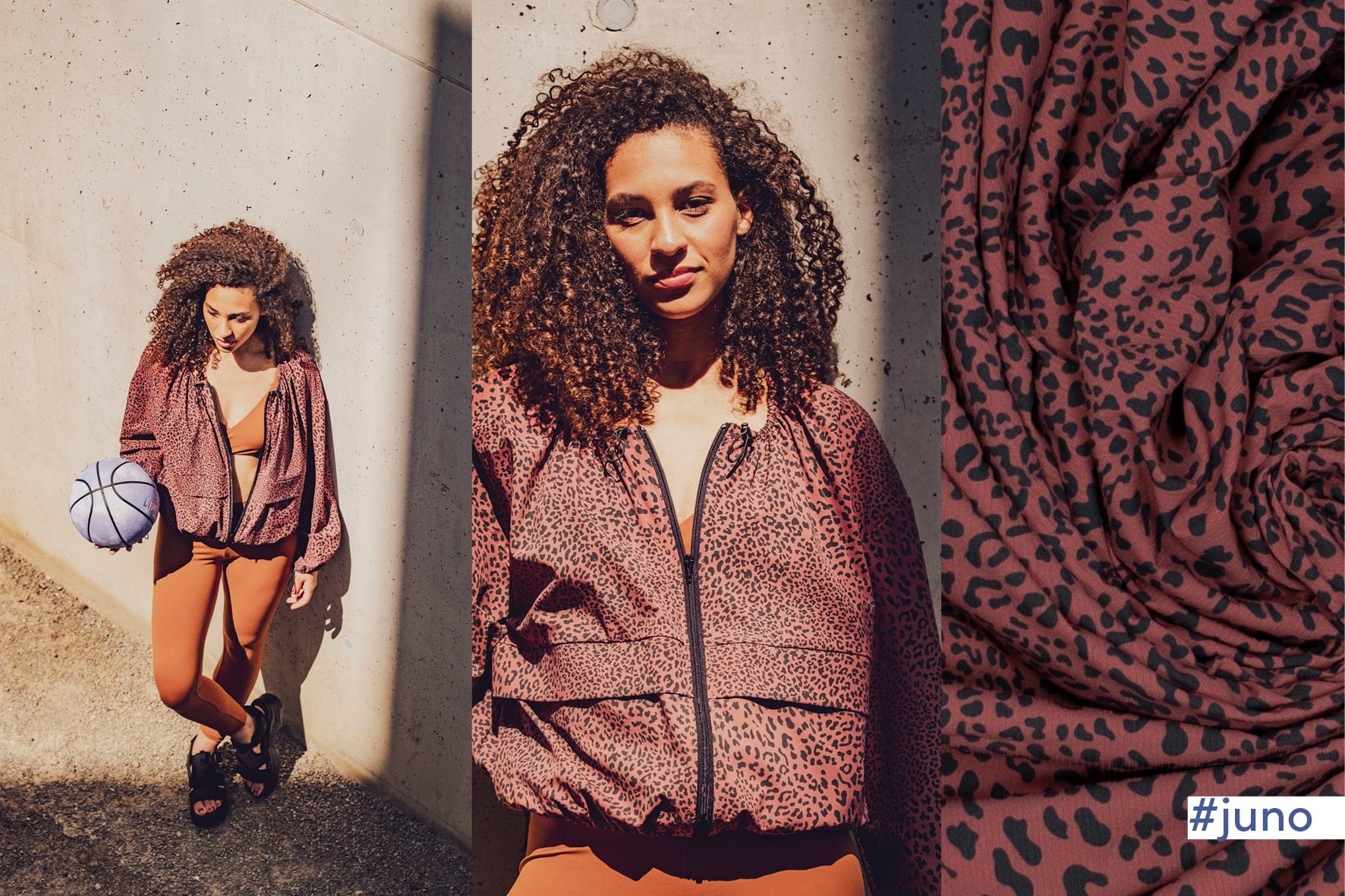 Fibre Mood - Rip stop waterproof luipaardprint rood