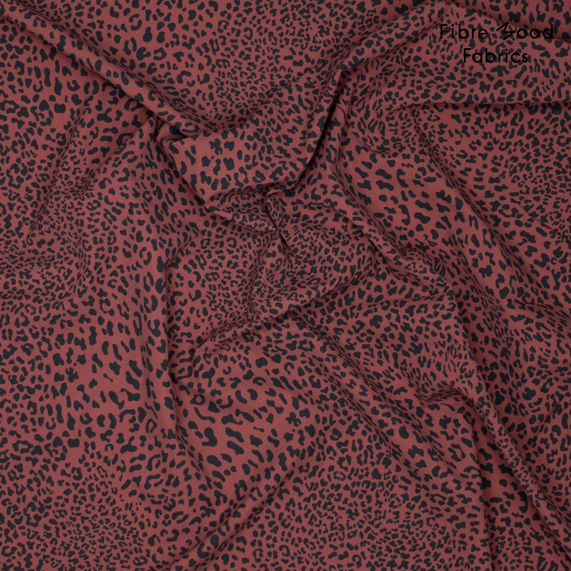 Fibre Mood - Rip stop waterproof luipaardprint rood