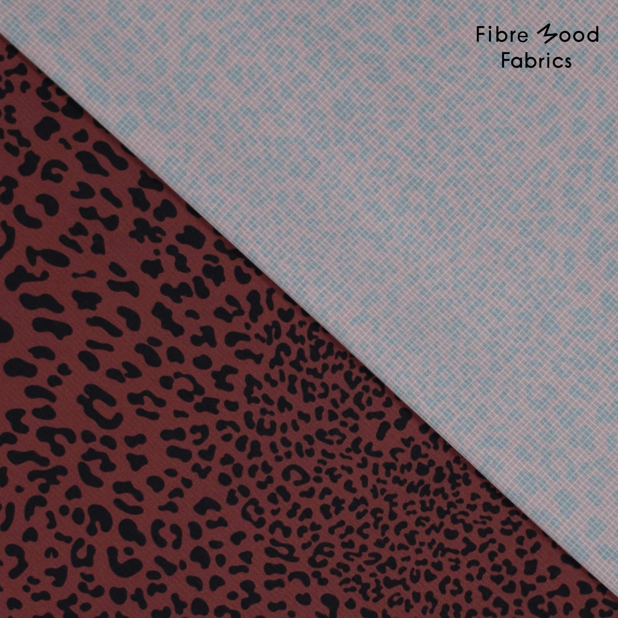 Fibre Mood - Rip stop waterproof luipaardprint rood
