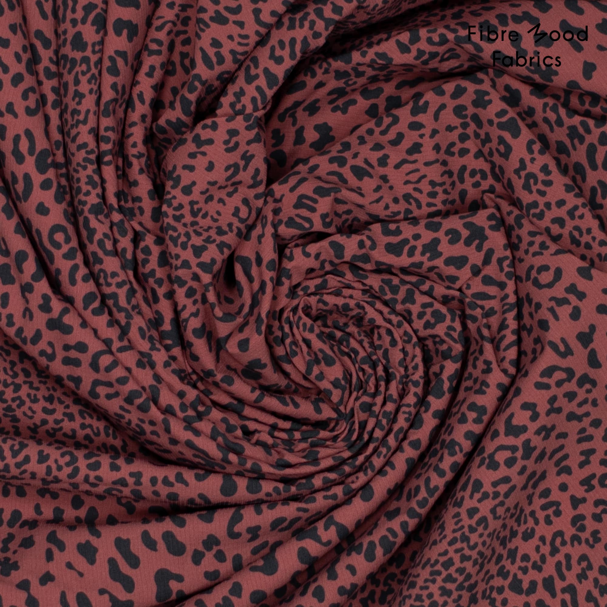 Fibre Mood - Rip stop waterproof luipaardprint rood