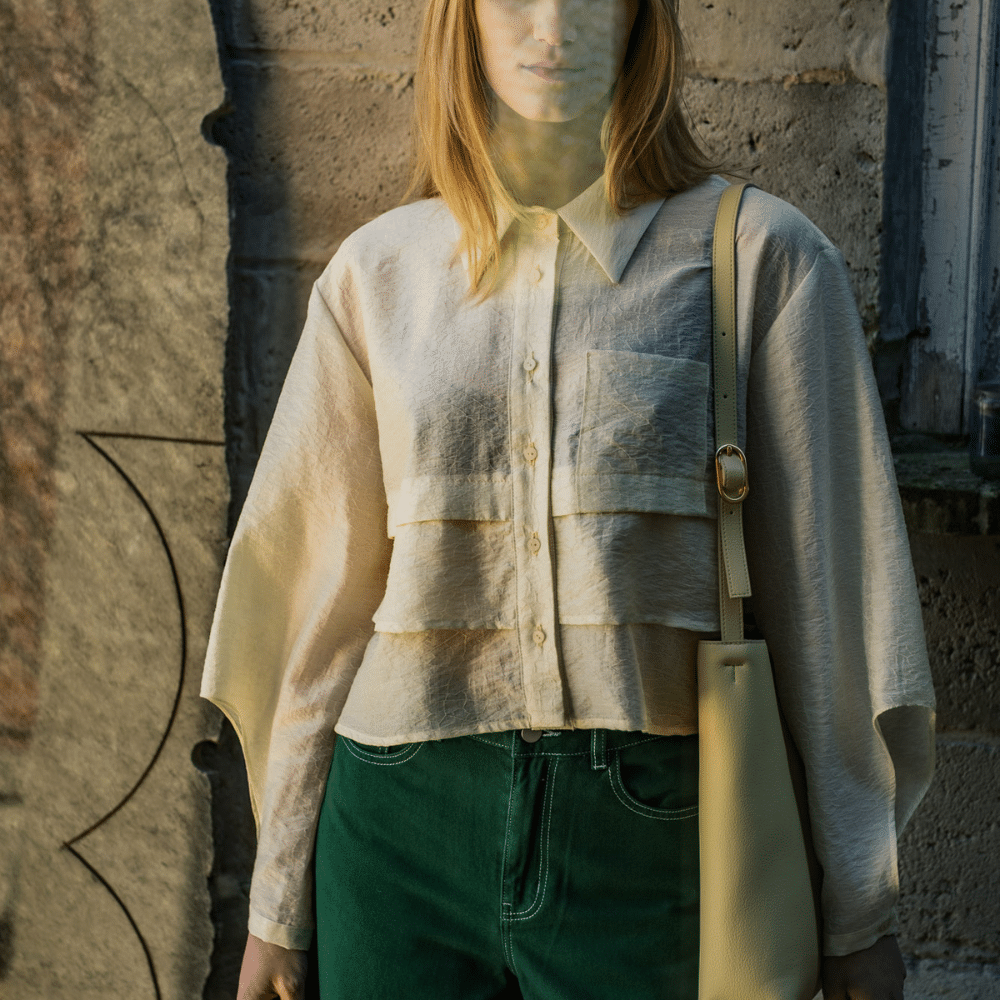 Fibre Mood - Tencel jacquard offwhite