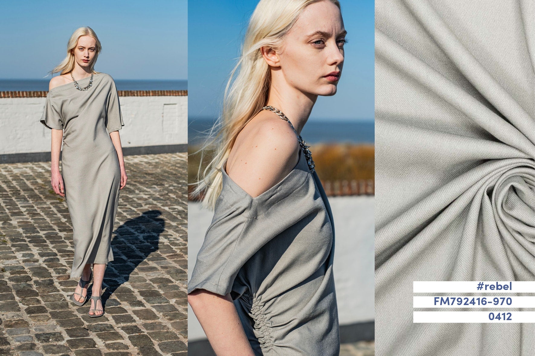 Fibre Mood - Viscose | Linnen | Katoen twill grijs