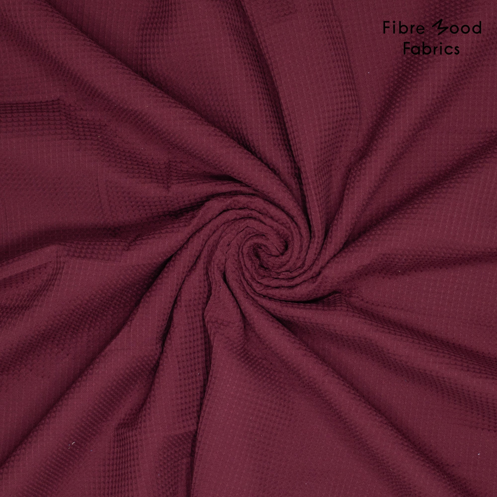 Fibre Mood - Wafelkatoen aubergine