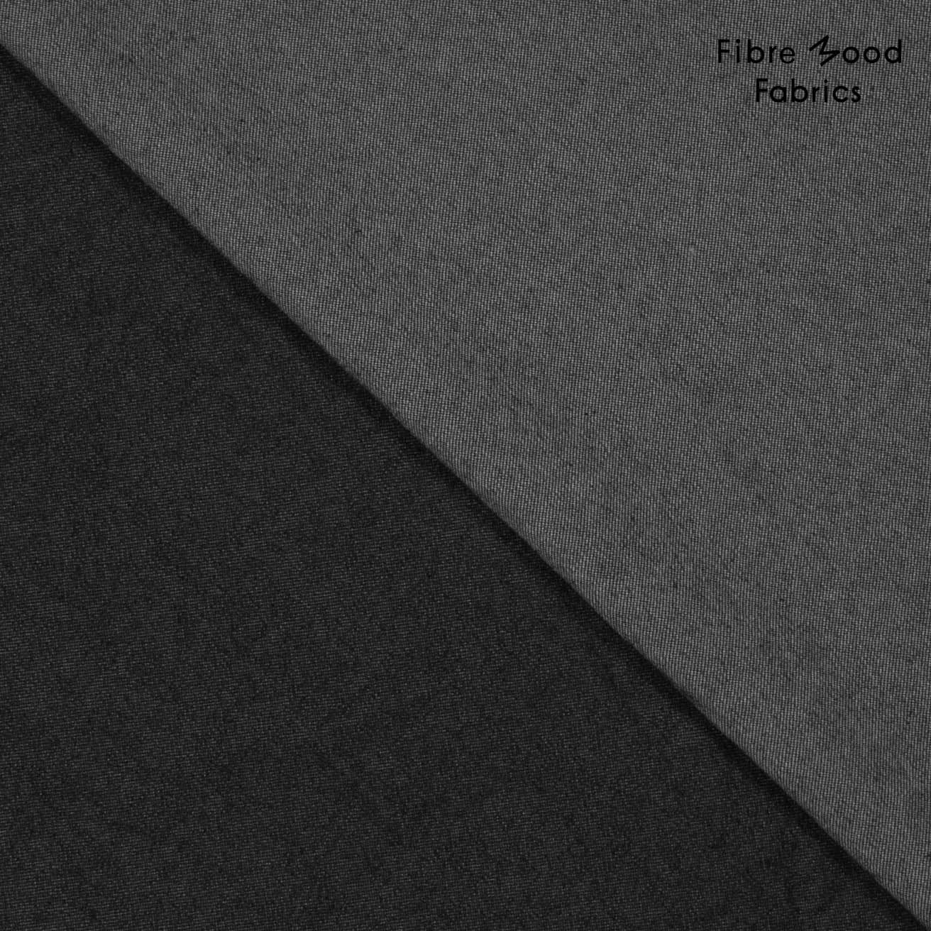 Fibre Mood - Washed denim 12 OZ donkergrijs