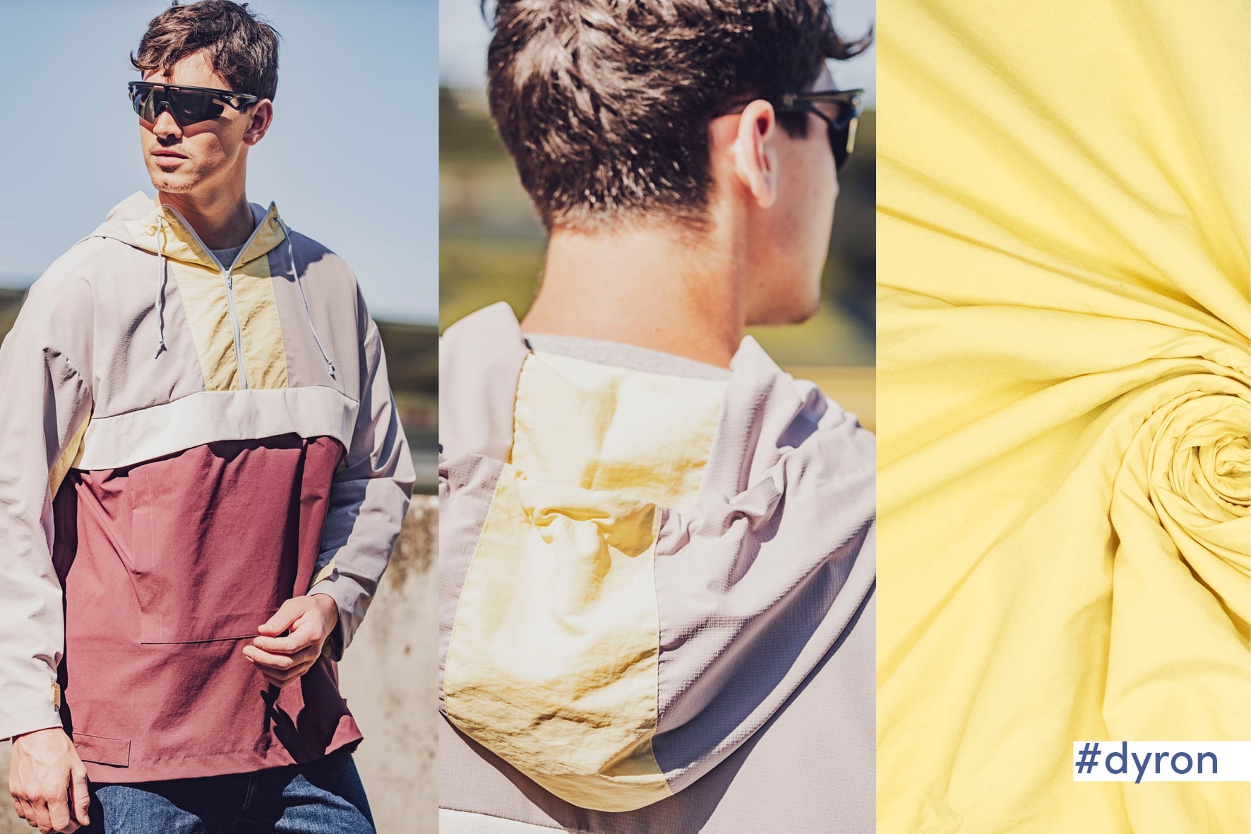 Fibre Mood - Waterproof nylon sportwear geel