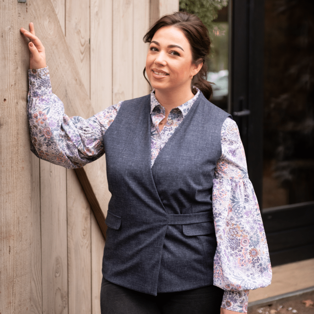 Fine poplin digitaal bloemen offwhite
