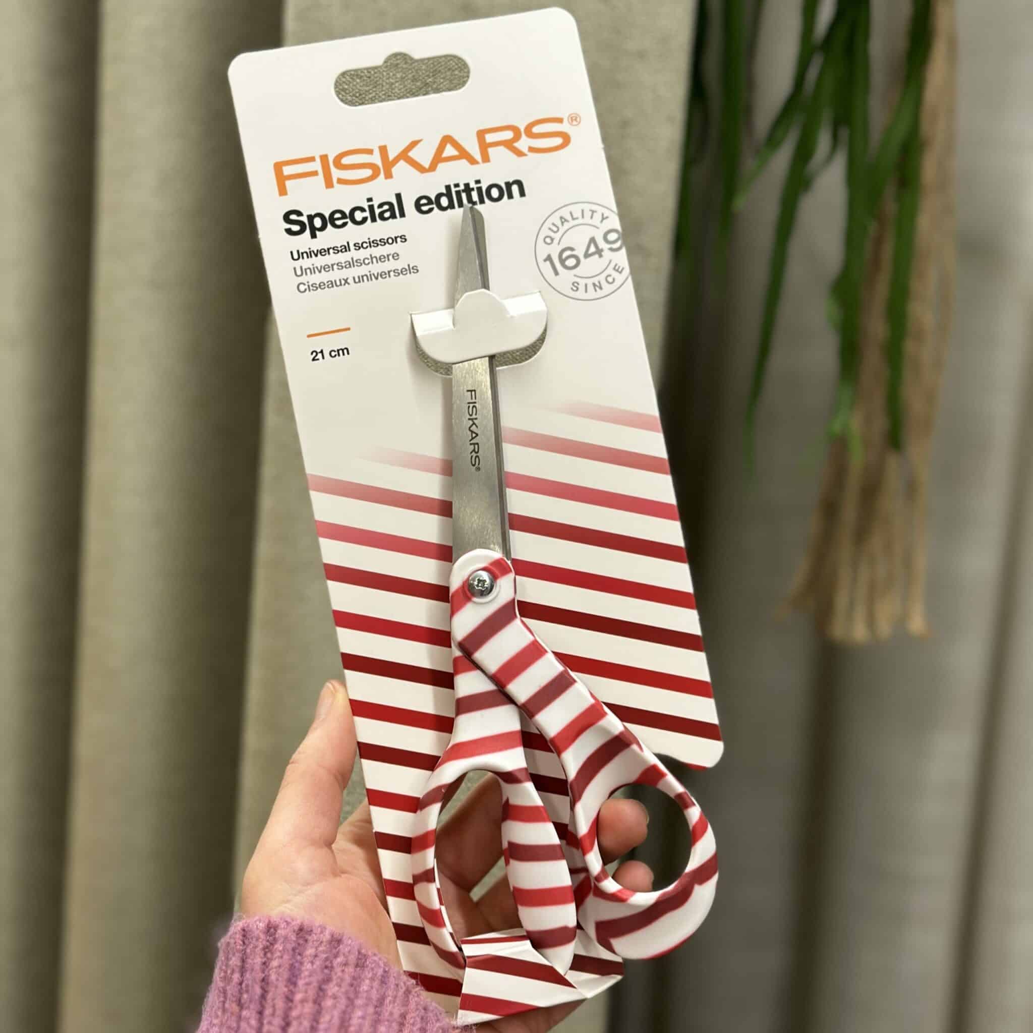 Fiskars speciale editie universele schaar strepen (21cm)