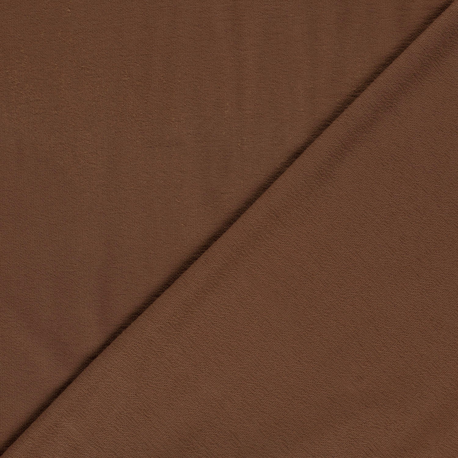 French terry crepe uni roest