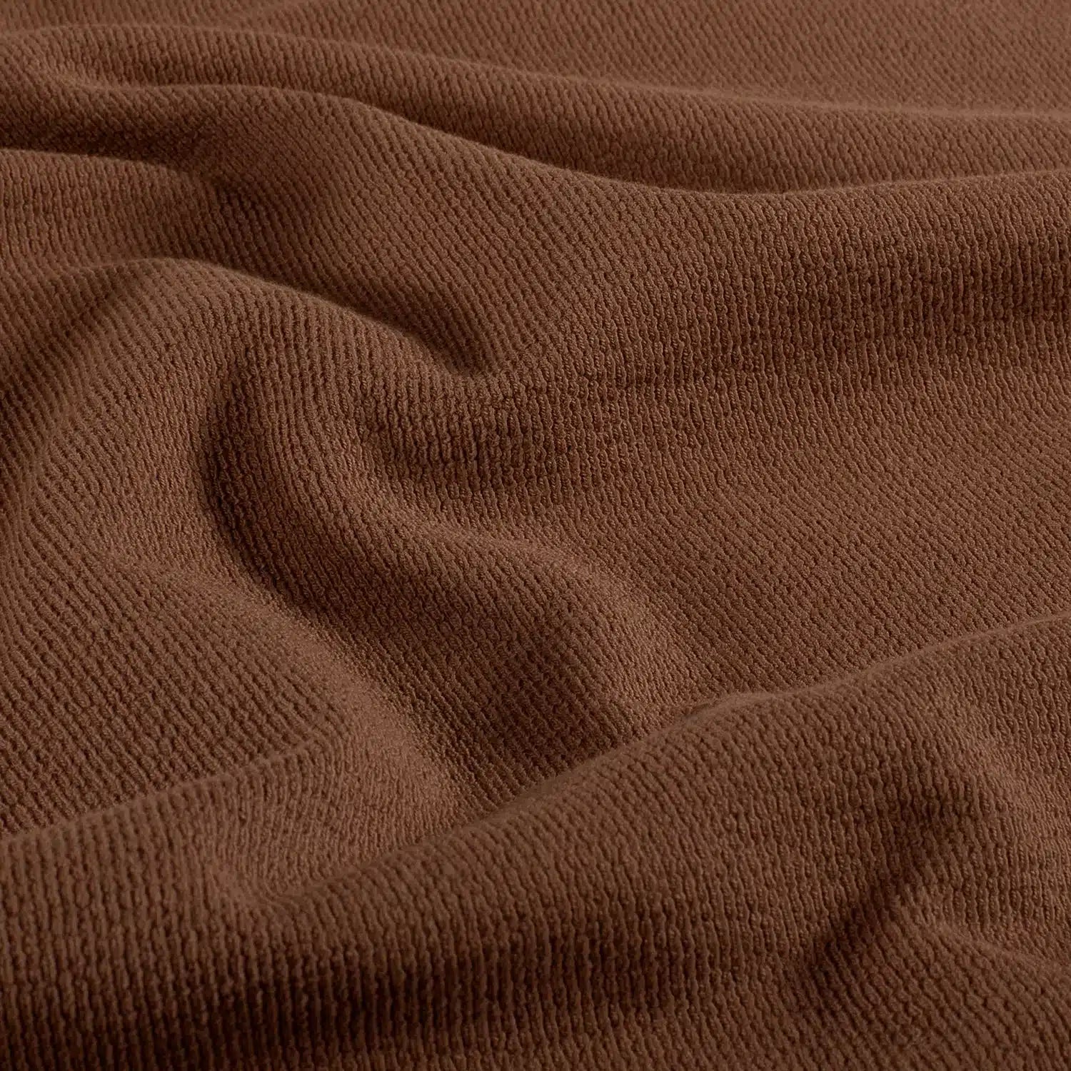 French terry crepe uni roest