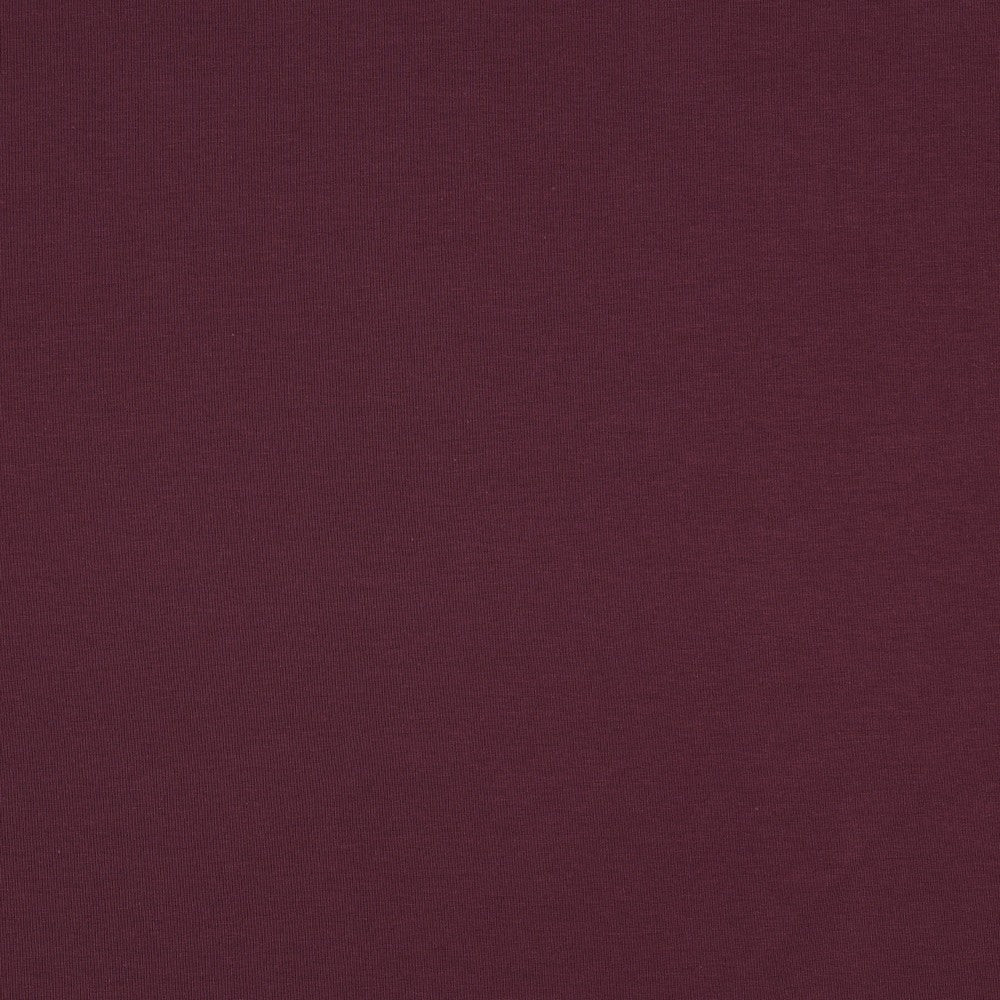 French terry uni aubergine