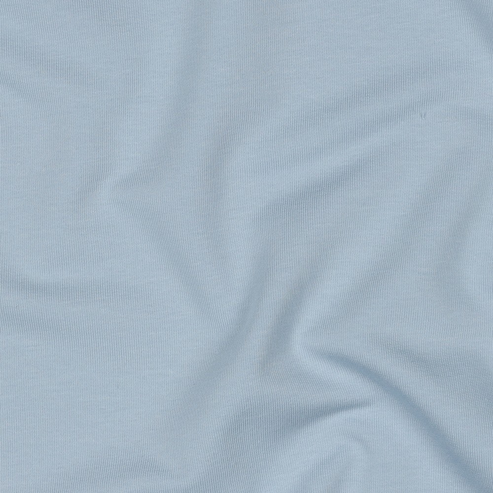French terry uni babyblauw