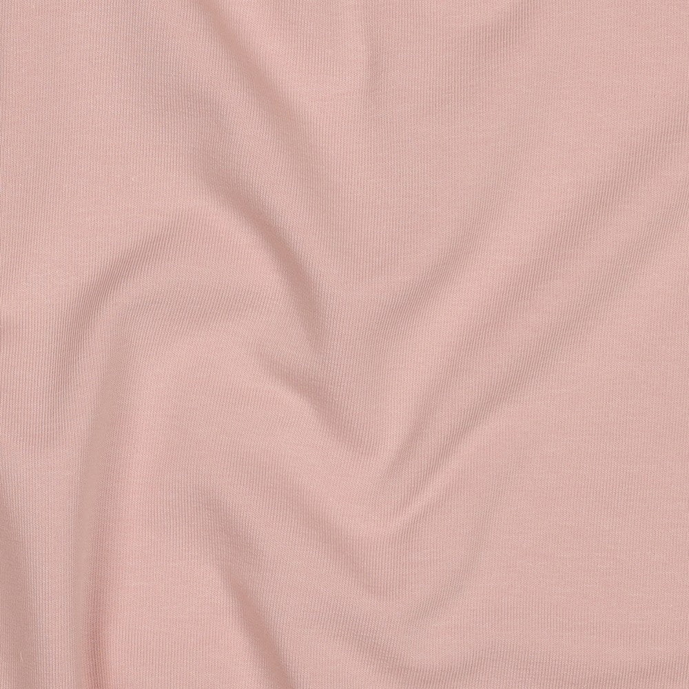 French terry uni licht zalmroze