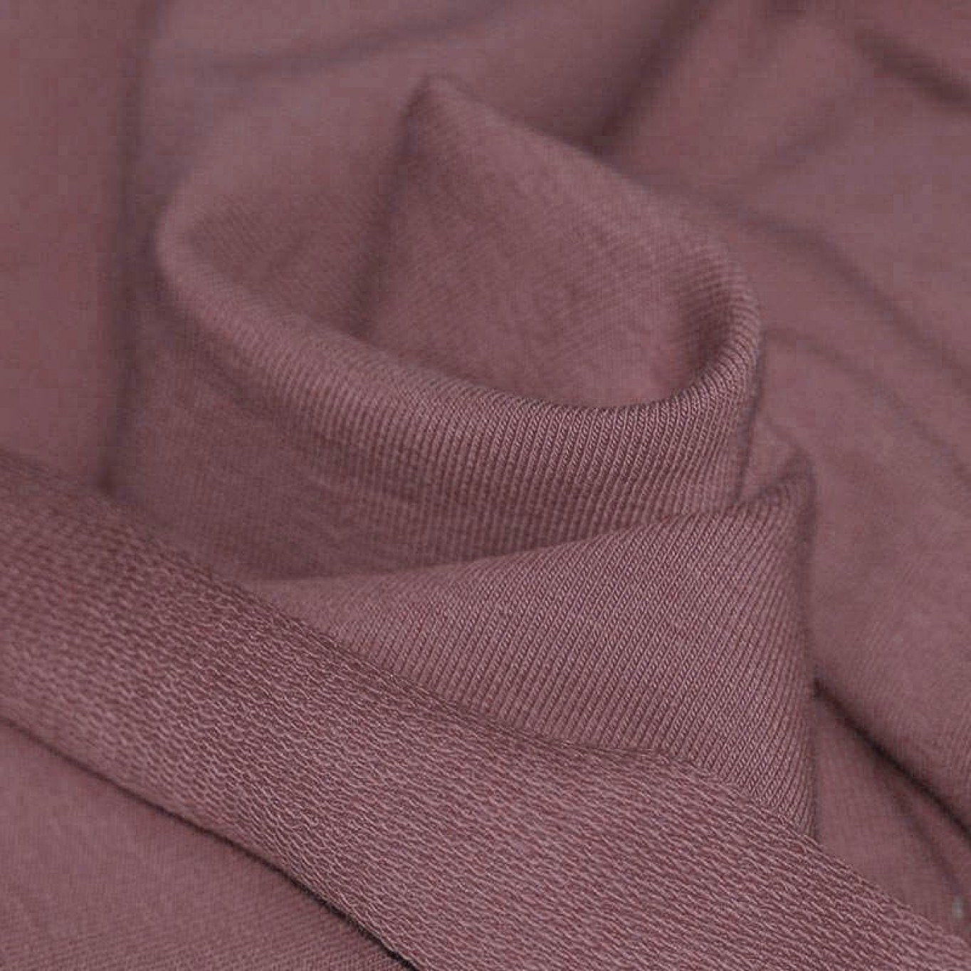 French terry uni oud mauve