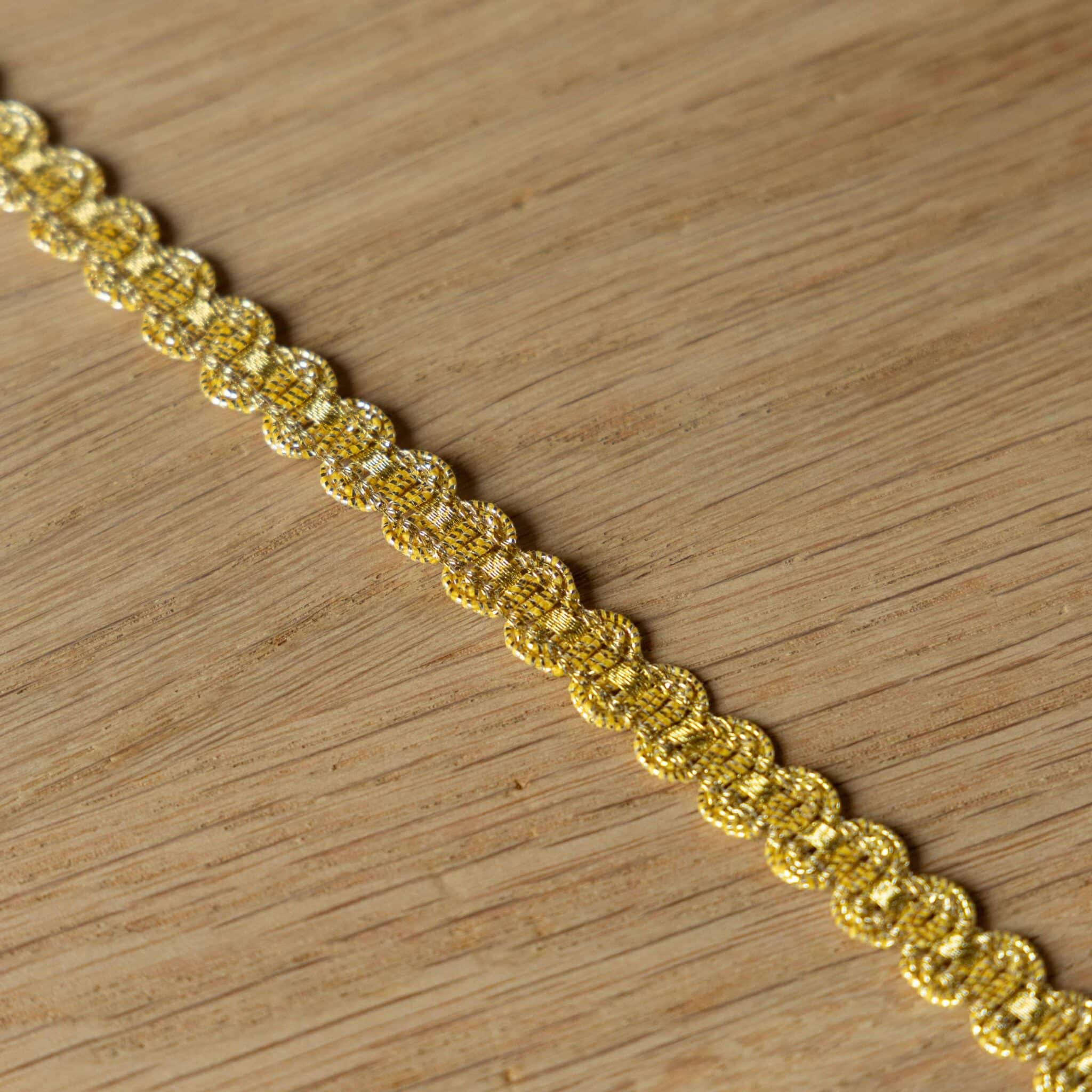 Galonband 10mm goud
