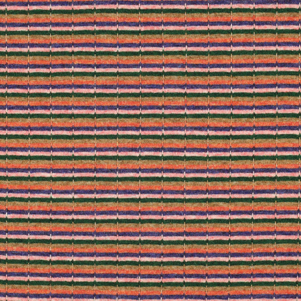 Gebreide jacquard strepen multicolor