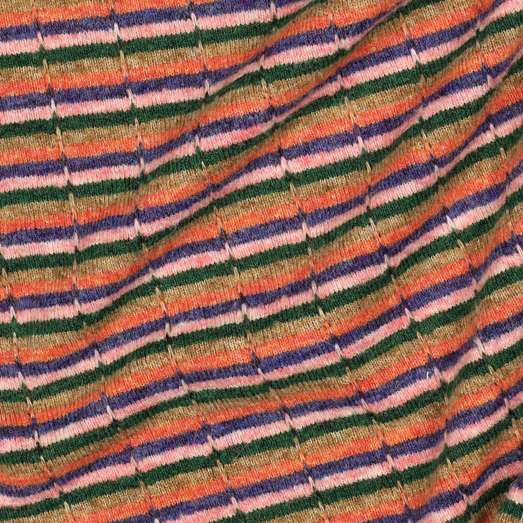 Gebreide jacquard strepen multicolor
