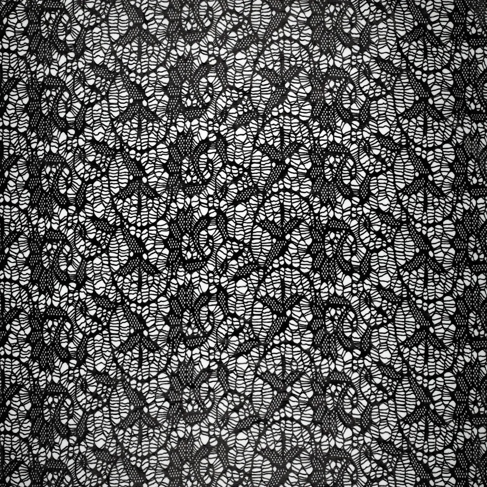 Glitter web lace zwart