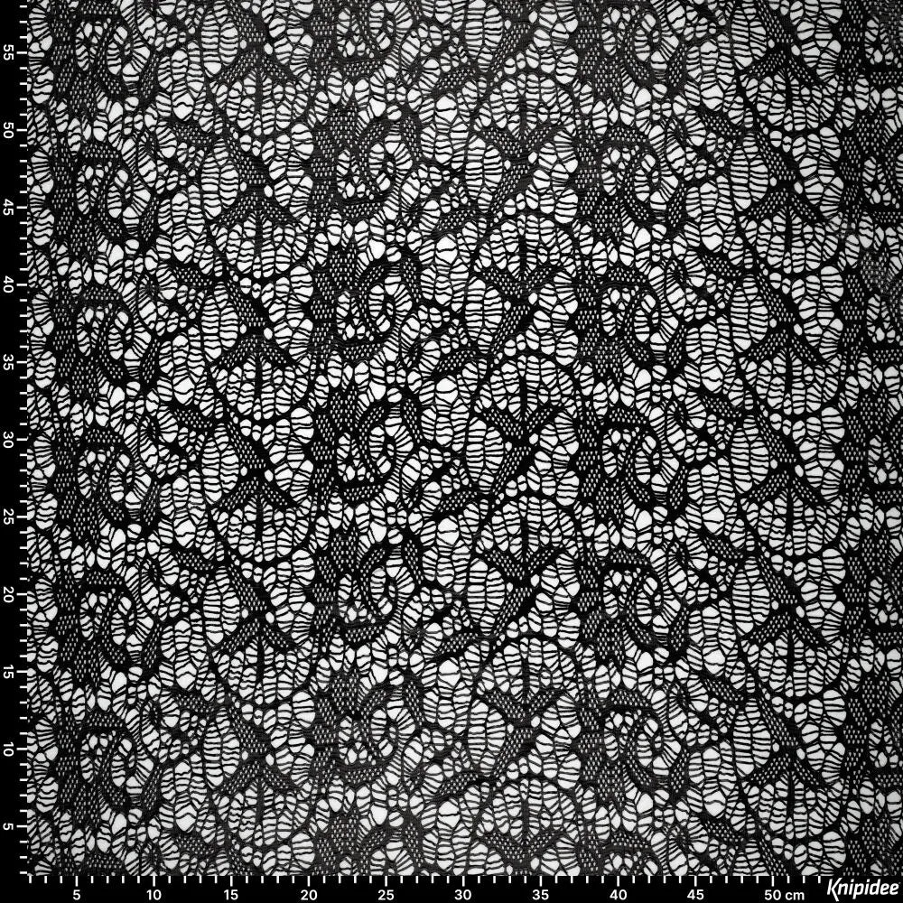 Glitter web lace zwart