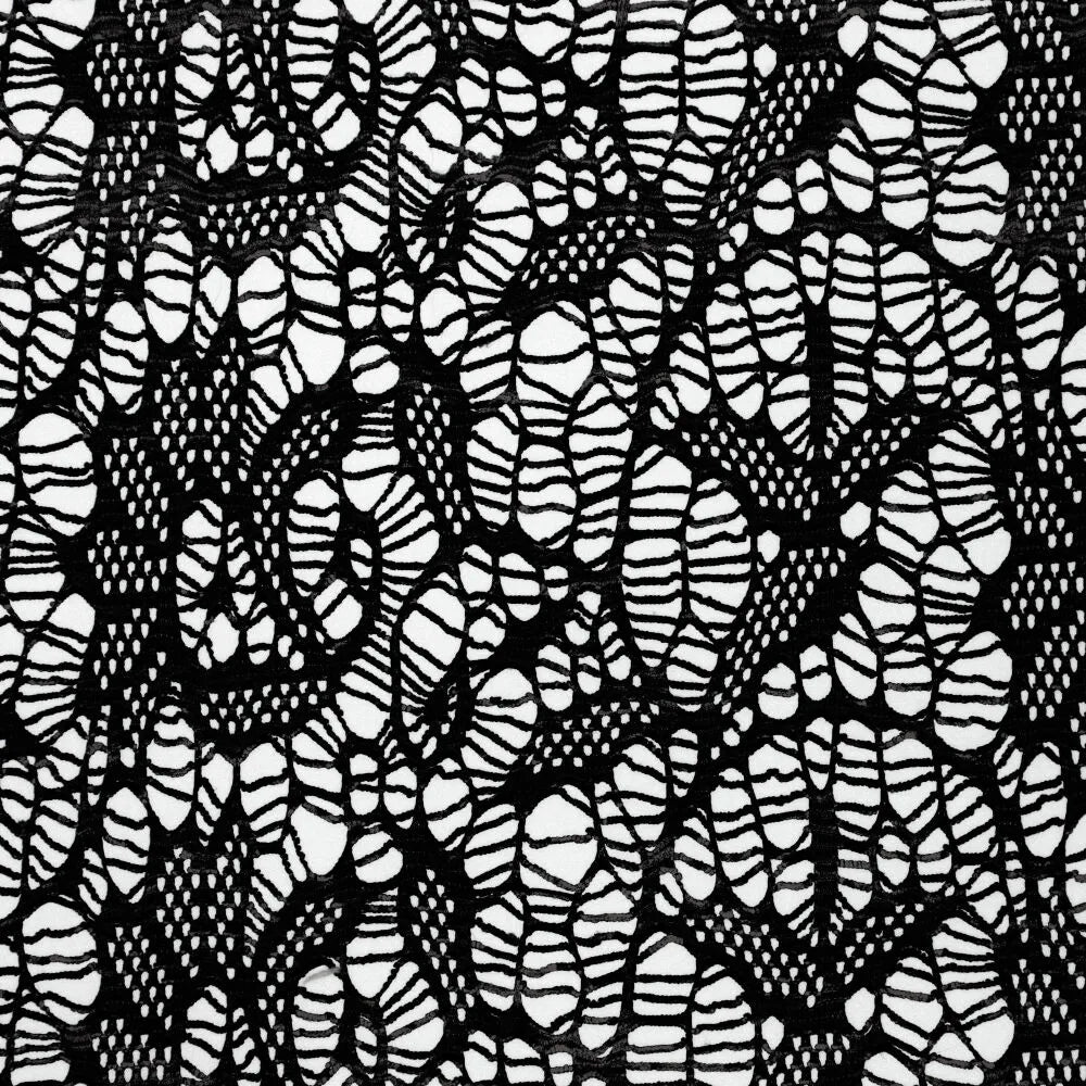 Glitter web lace zwart