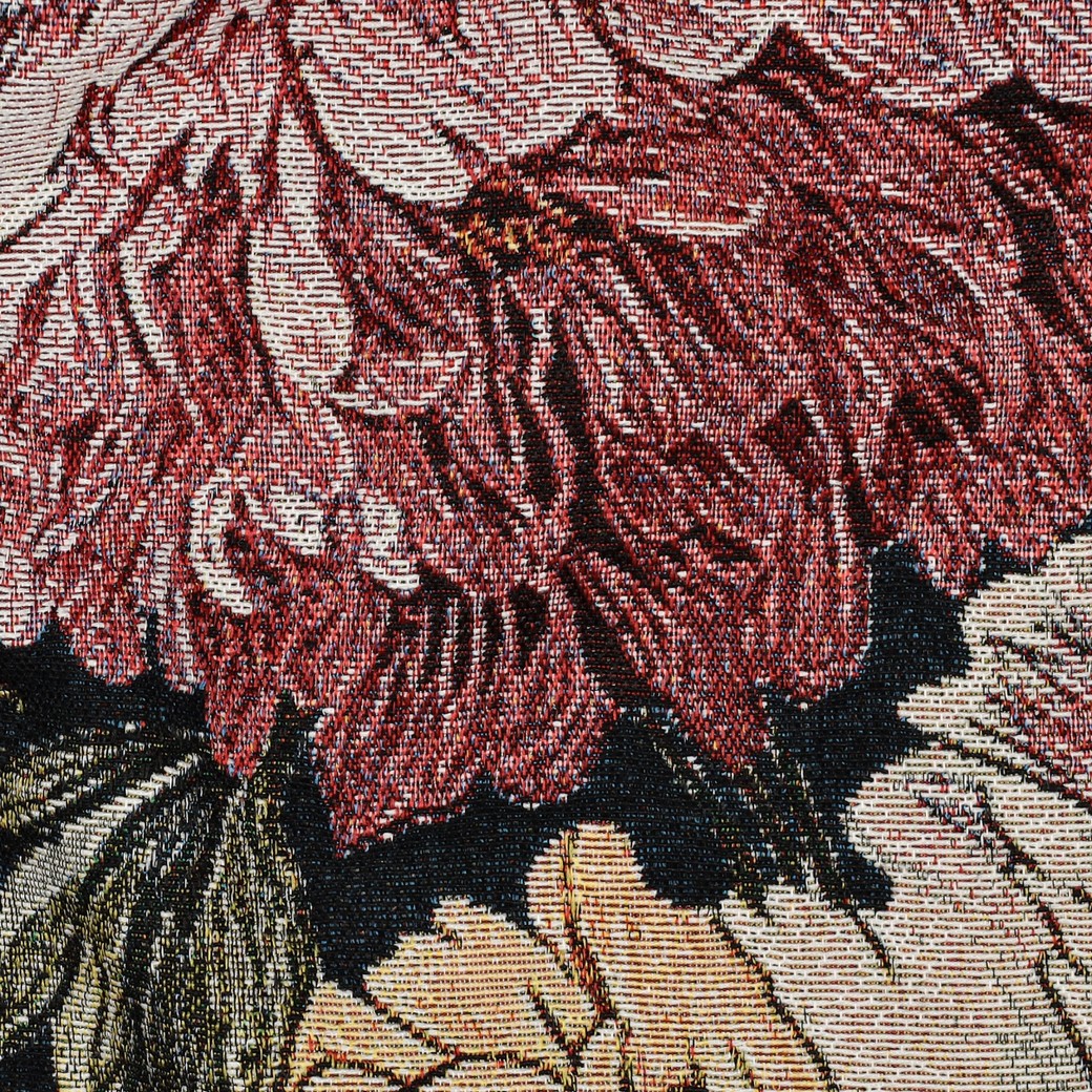 Gobelin bloemen navy