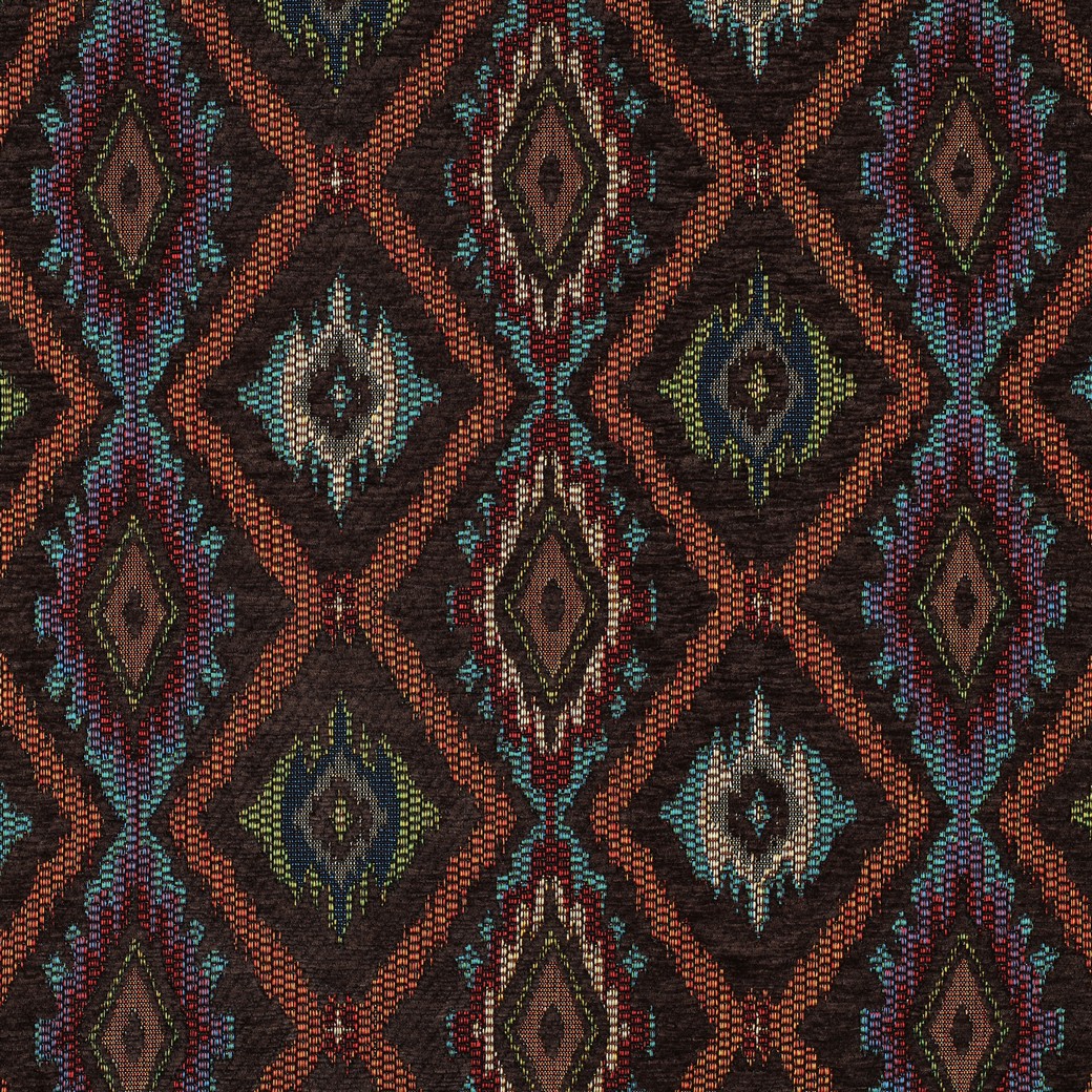 Gobelin chenille abstract bruin
