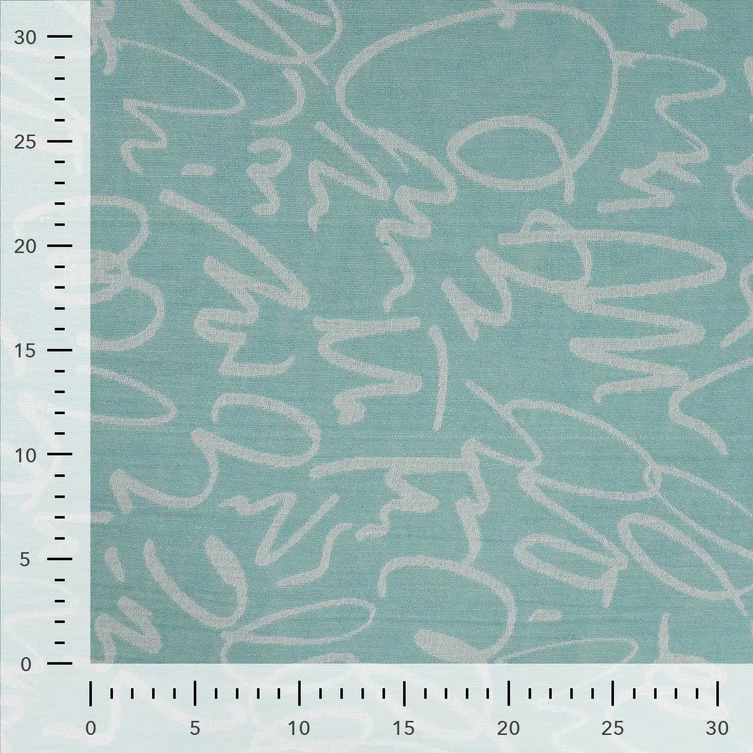 Hammam jacquard abstract blauw/mint